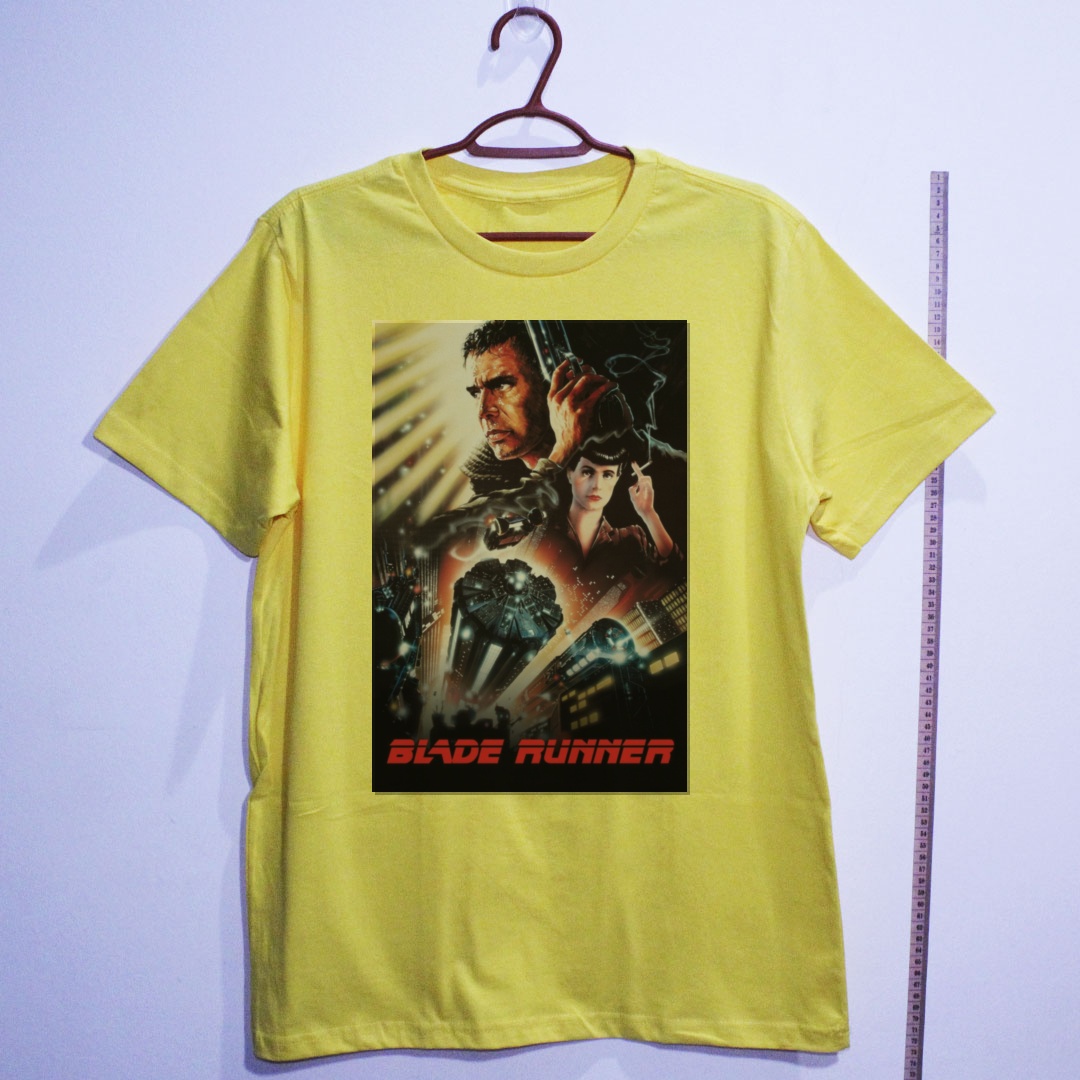 Camiseta_algodao_amarelo_camarada_do_alem_-_Blade_Runner_Blade_Runner_-_o_cacador_de_androides | Blade Runner (Blade Runner - o cacador de androides)