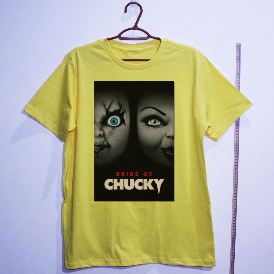 Camiseta_algodao_amarelo_camarada_do_alem_-_Bride_of_Chucky_A_noiva_de_Chucky | Bride of Chucky (A noiva de Chucky)