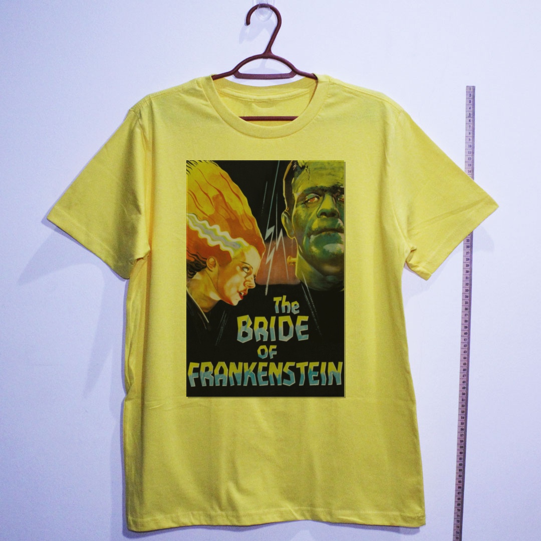 Camiseta_algodao_amarelo_camarada_do_alem_-_Bride_of_Frankenstein_A_noiva_de_Frankenstein | Bride of Frankenstein (A noiva de Frankenstein)