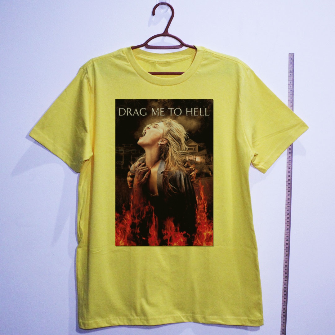Camiseta_algodao_amarelo_camarada_do_alem_-_Drag_Me_to_Hell_Arraste-me_para_o_inferno | Drag Me to Hell (Arraste-me para o inferno)