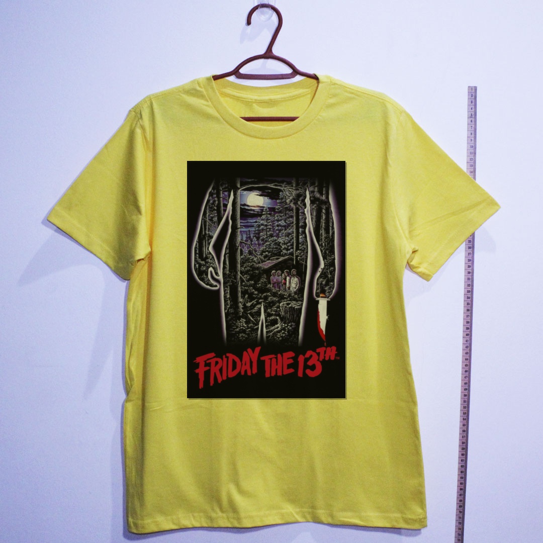Camiseta_algodao_amarelo_camarada_do_alem_-_Friday_the_13th_Sexta-feira_13 | Friday the 13th (Sexta-feira 13)