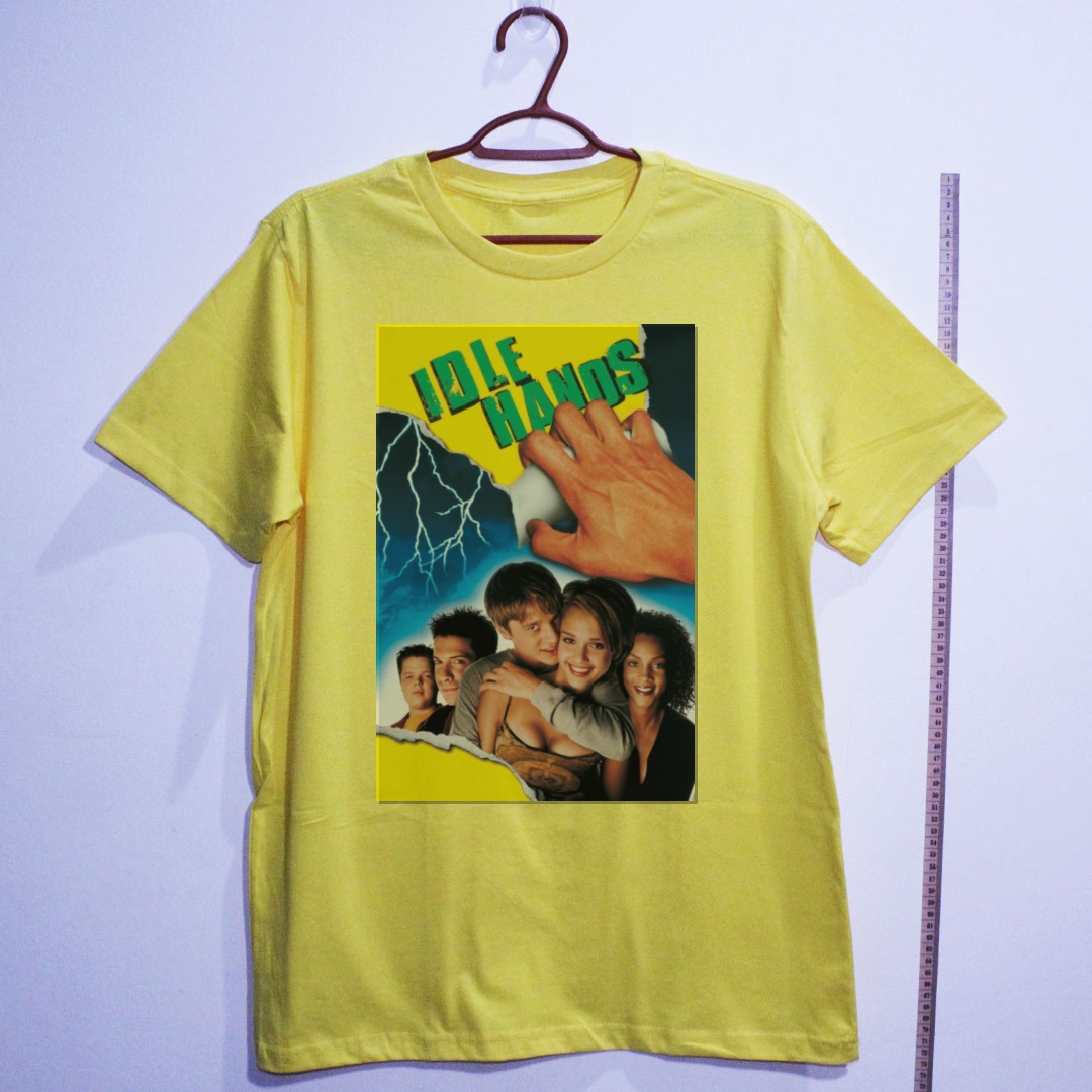 Camiseta_algodao_amarelo_camarada_do_alem_-_Idle_Hands_Maos_diabolicas | Idle Hands (Mãos diabólicas)