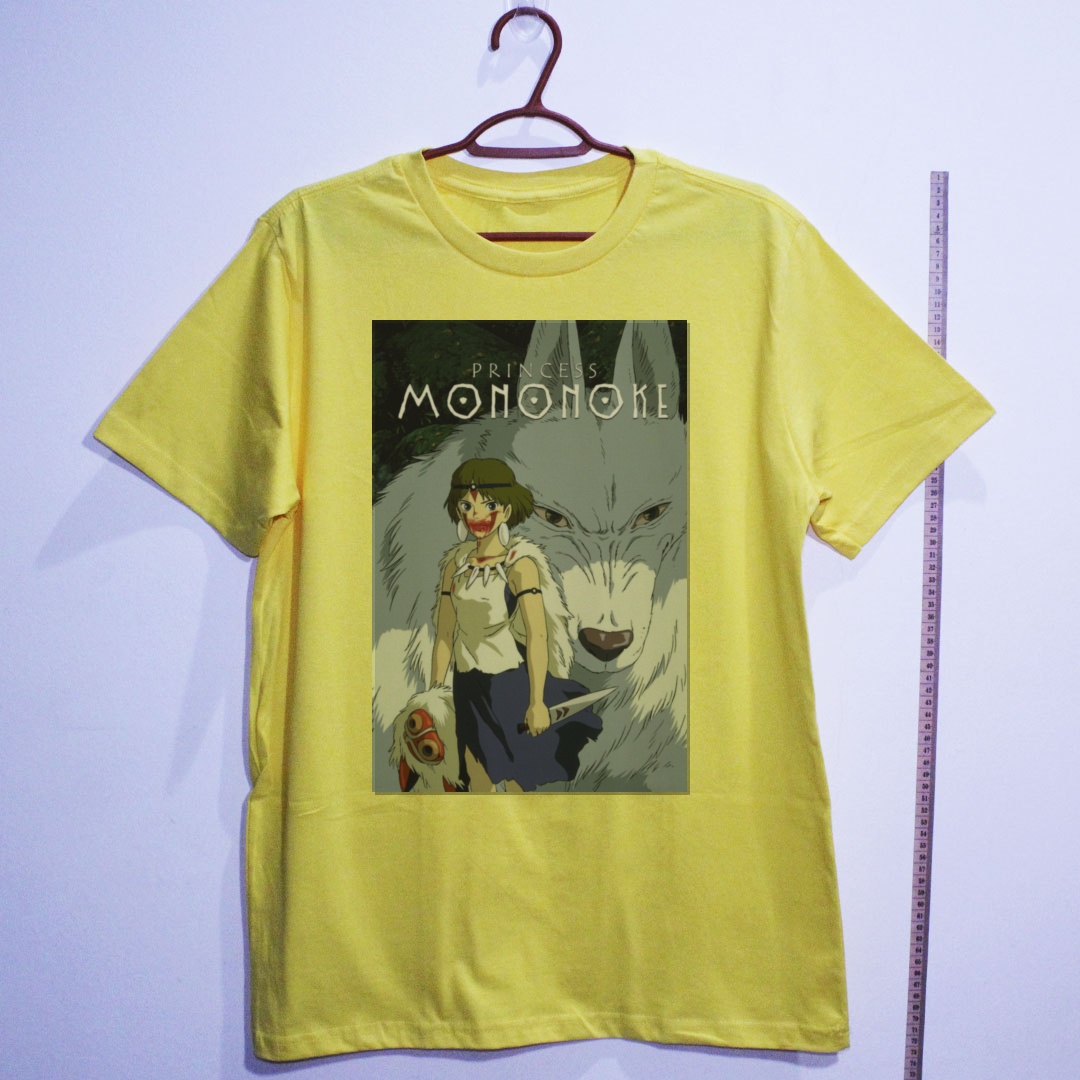 Camiseta_algodao_amarelo_camarada_do_alem_-_Princess_Mononoke_Princesa_Mononoke | Princess Mononoke (Princesa Mononoke)