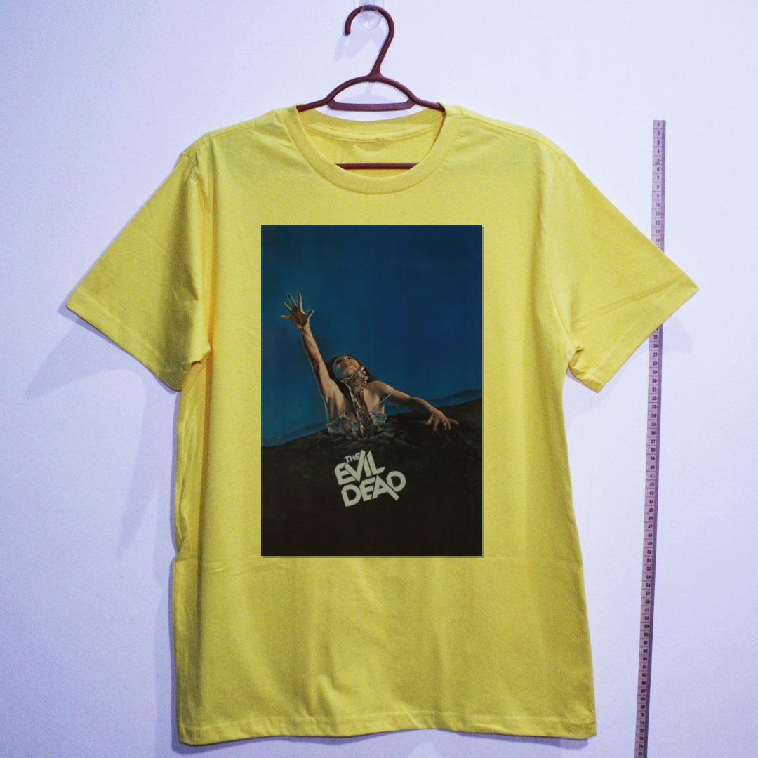 Camiseta_algodao_amarelo_camarada_do_alem_-_The_Evil_Dead_Uma_noite_alucinante_-_a_morte_do_demonio | The Evil Dead (Uma noite alucinante - a morte do demônio)
