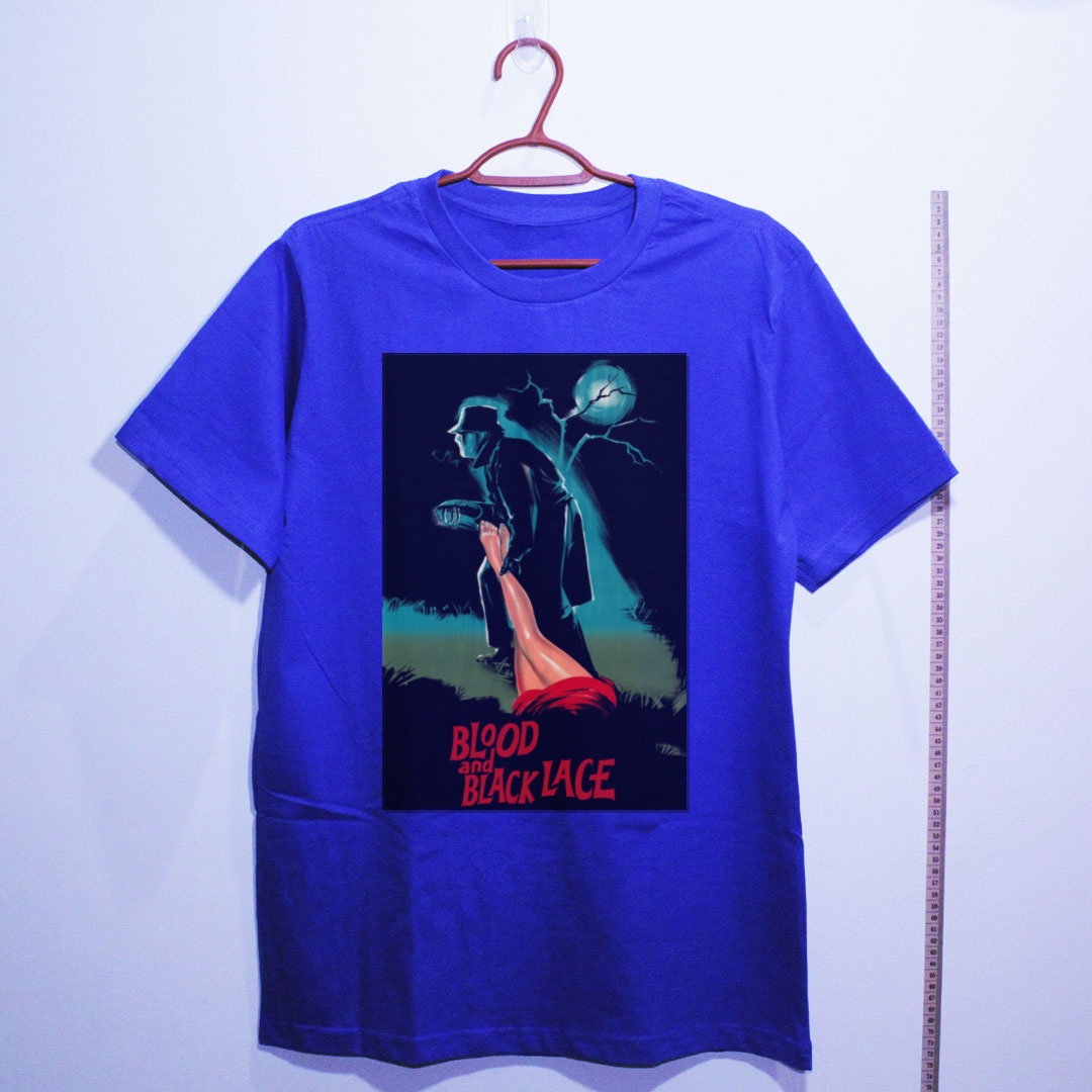 Camiseta_algodao_azul_camarada_do_alem_-_Blood_and_Black_Lace_Seis_mulheres_para_o_assassino | Blood and Black Lace (Seis mulheres para o assassino)