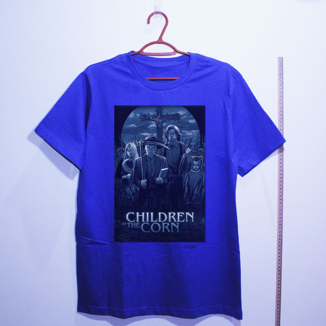 Camiseta_algodao_azul_camarada_do_alem_-_Children_of_the_Corn_Colheita_maldita | Children of the Corn (Colheita maldita)