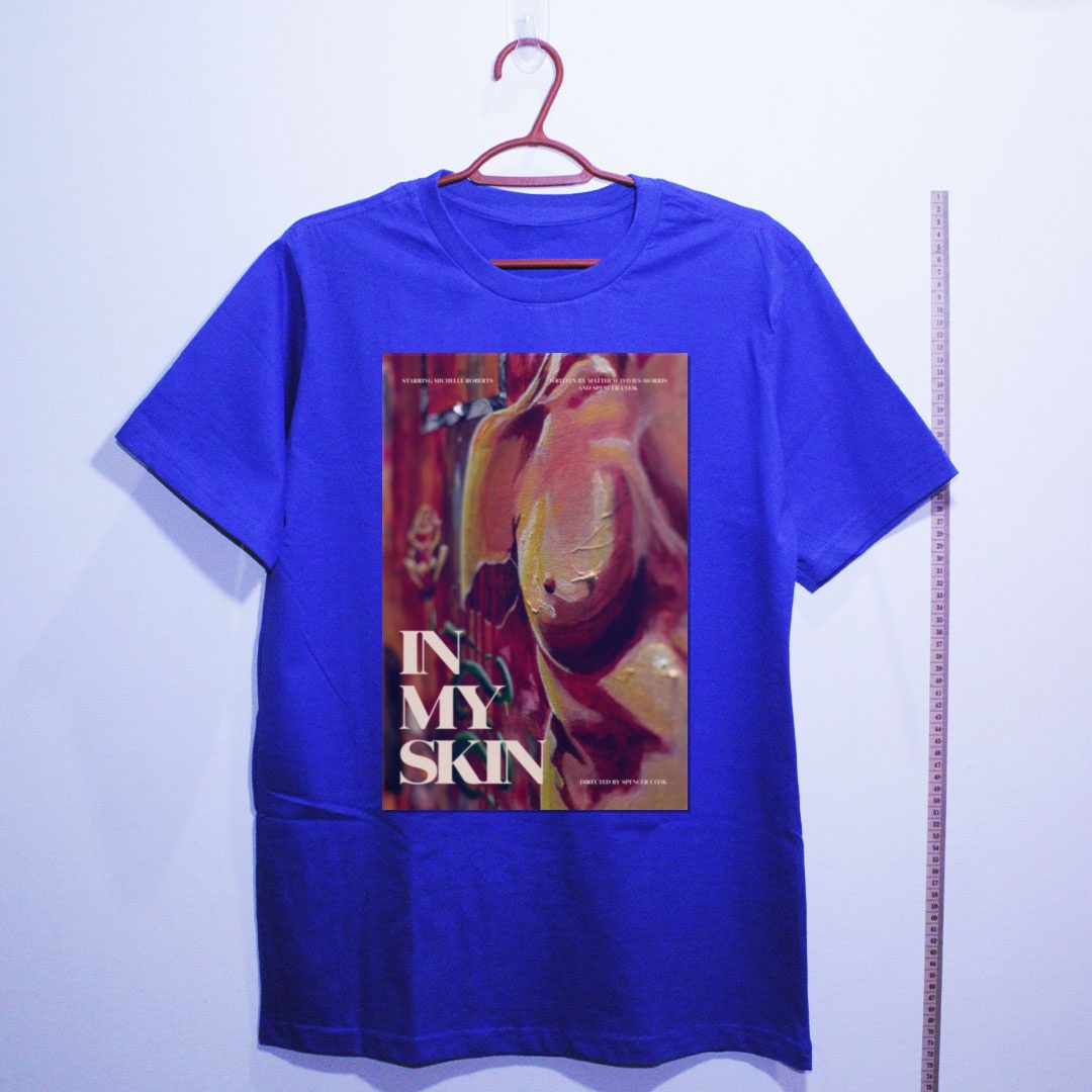 Camiseta_algodao_azul_camarada_do_alem_-_In_My_Skin_Na_minha_pele | In My Skin (Na minha pele)