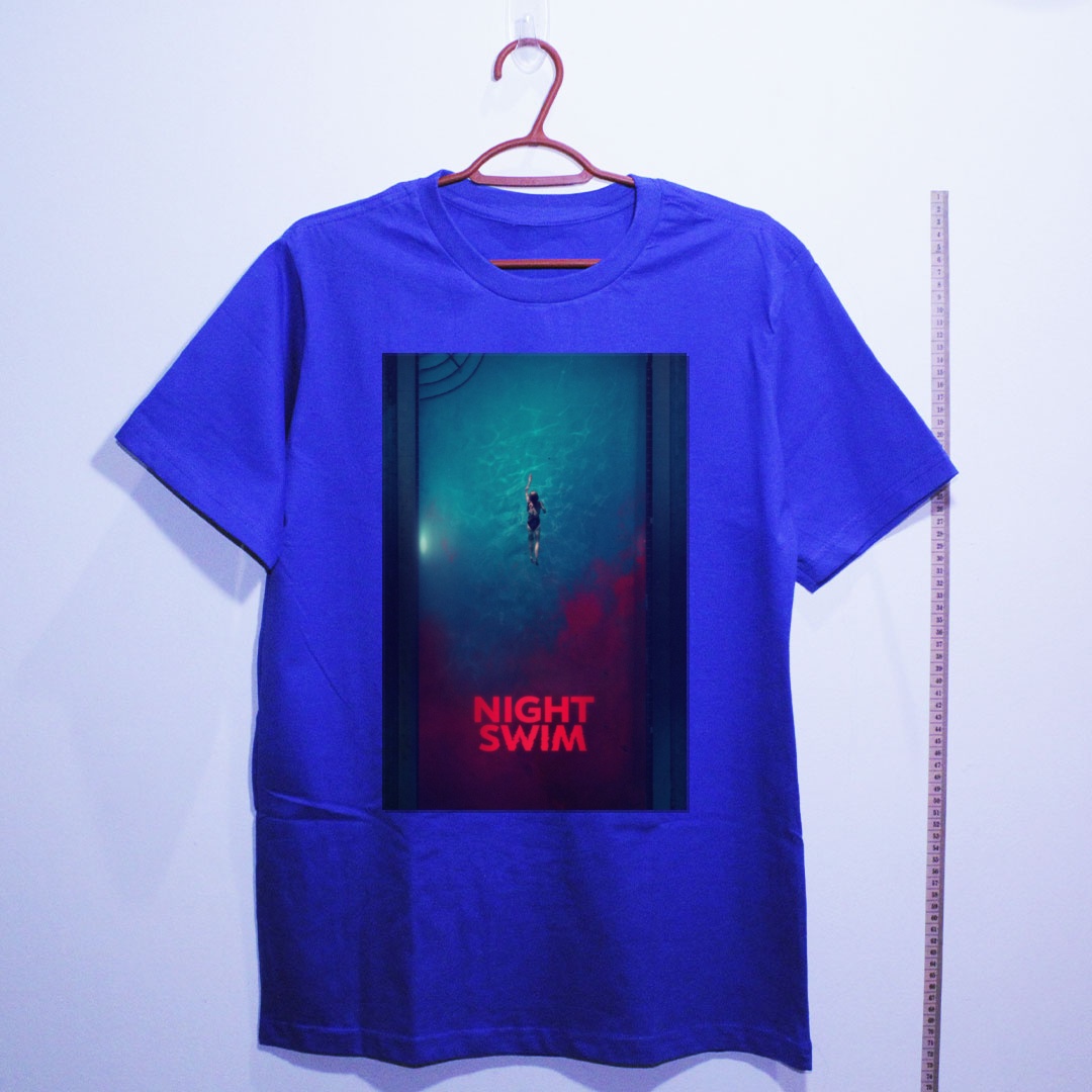 Camiseta_algodao_azul_camarada_do_alem_-_Night_Swim_A_piscina | Night Swim (A piscina)