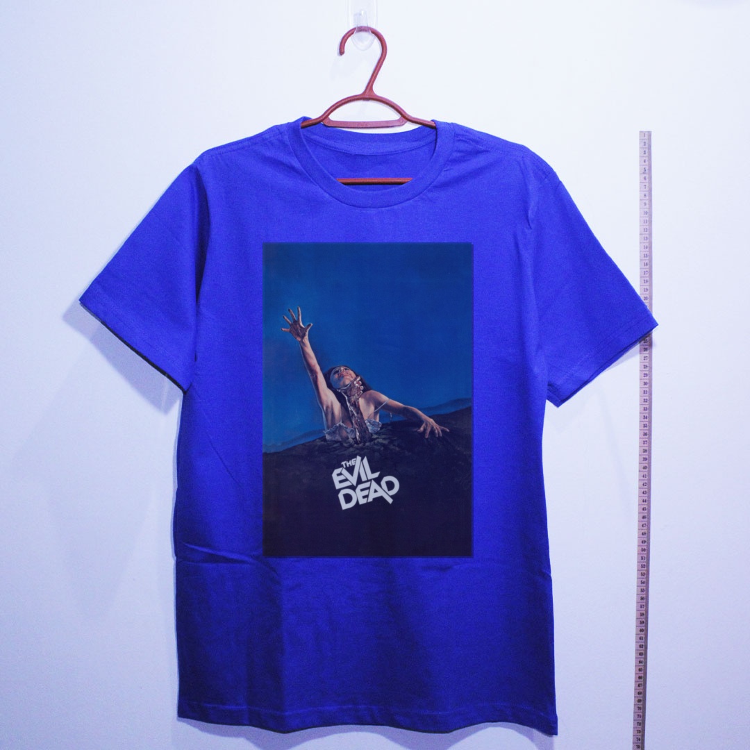 Camiseta_algodao_azul_camarada_do_alem_-_The_Evil_Dead_Uma_noite_alucinante_-_a_morte_do_demonio | The Evil Dead (Uma noite alucinante - a morte do demônio)