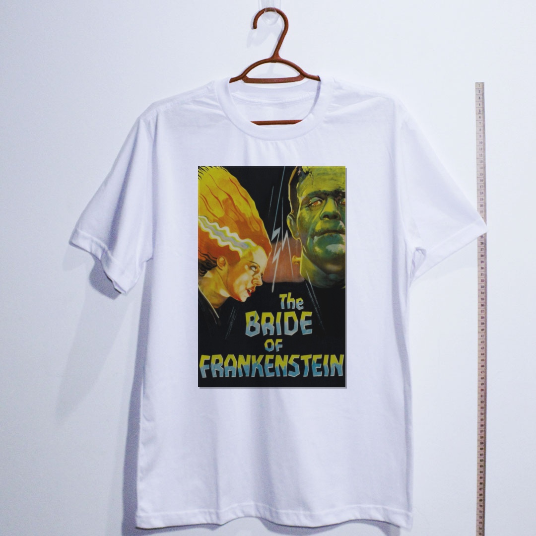 Camiseta_algodao_branco_camarada_do_alem_-_Bride_of_Frankenstein_A_noiva_de_Frankenstein | Bride of Frankenstein (A noiva de Frankenstein)