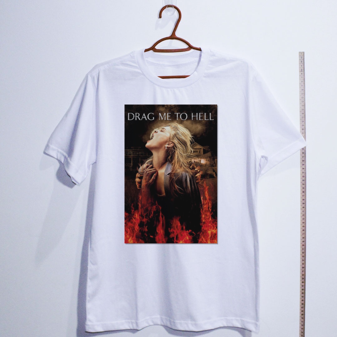 Camiseta_algodao_branco_camarada_do_alem_-_Drag_Me_to_Hell_Arraste-me_para_o_inferno | Drag Me to Hell (Arraste-me para o inferno)
