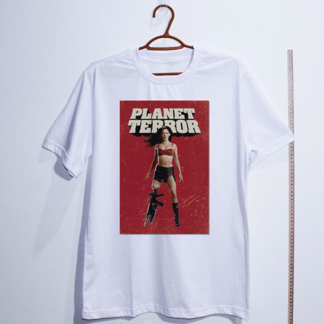 Camiseta_algodao_branco_camarada_do_alem_-_Planet_Terror_Planeta_terror | Planet Terror (Planeta terror)