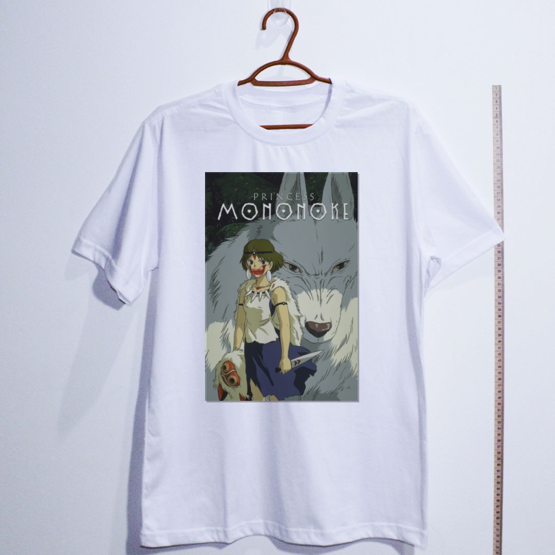 Camiseta_algodao_branco_camarada_do_alem_-_Princess_Mononoke_Princesa_Mononoke | Princess Mononoke (Princesa Mononoke)