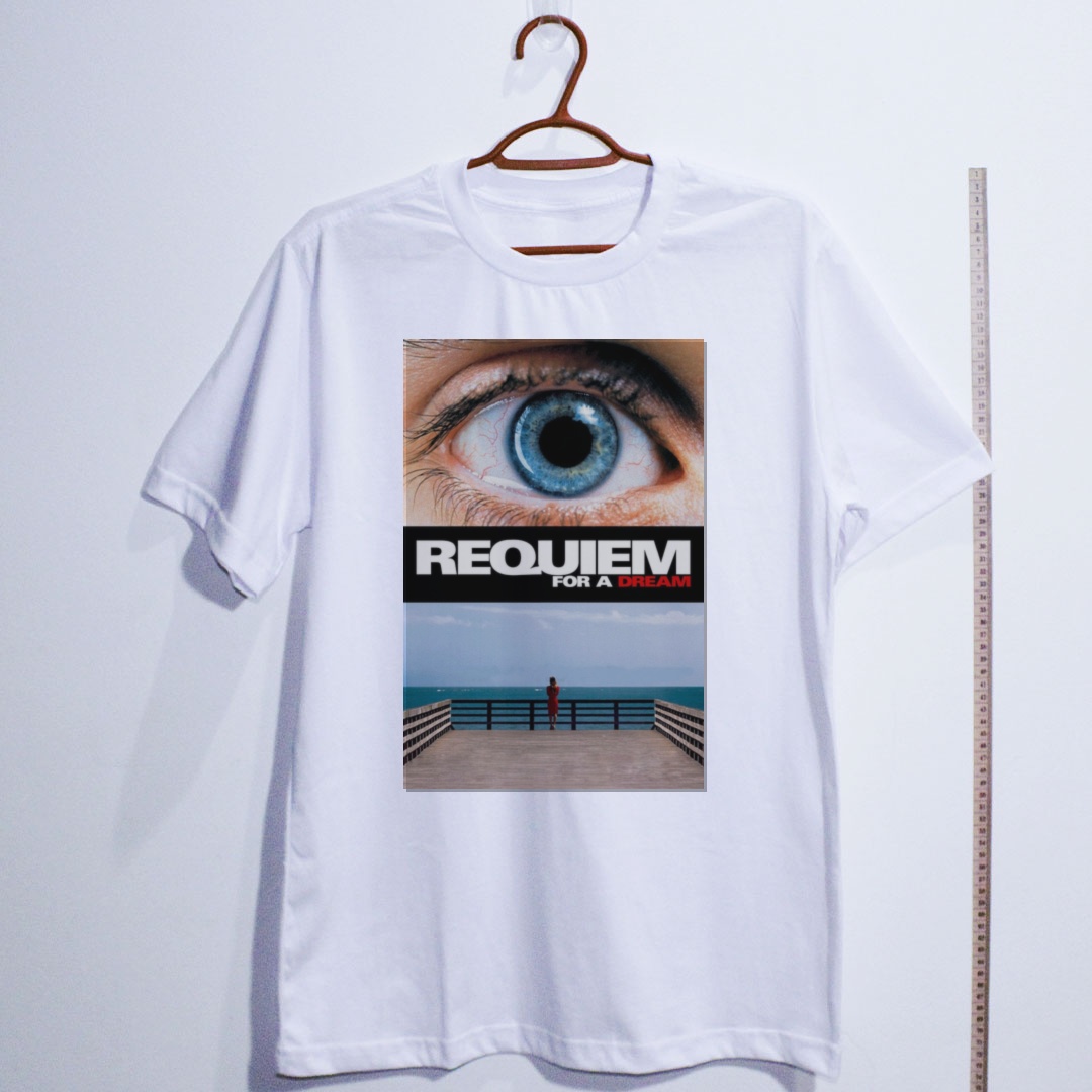 Camiseta_algodao_branco_camarada_do_alem_-_Requiem_for_a_Dream_Requiem_para_um_sonho | Requiem for a Dream (Réquiem para um sonho)