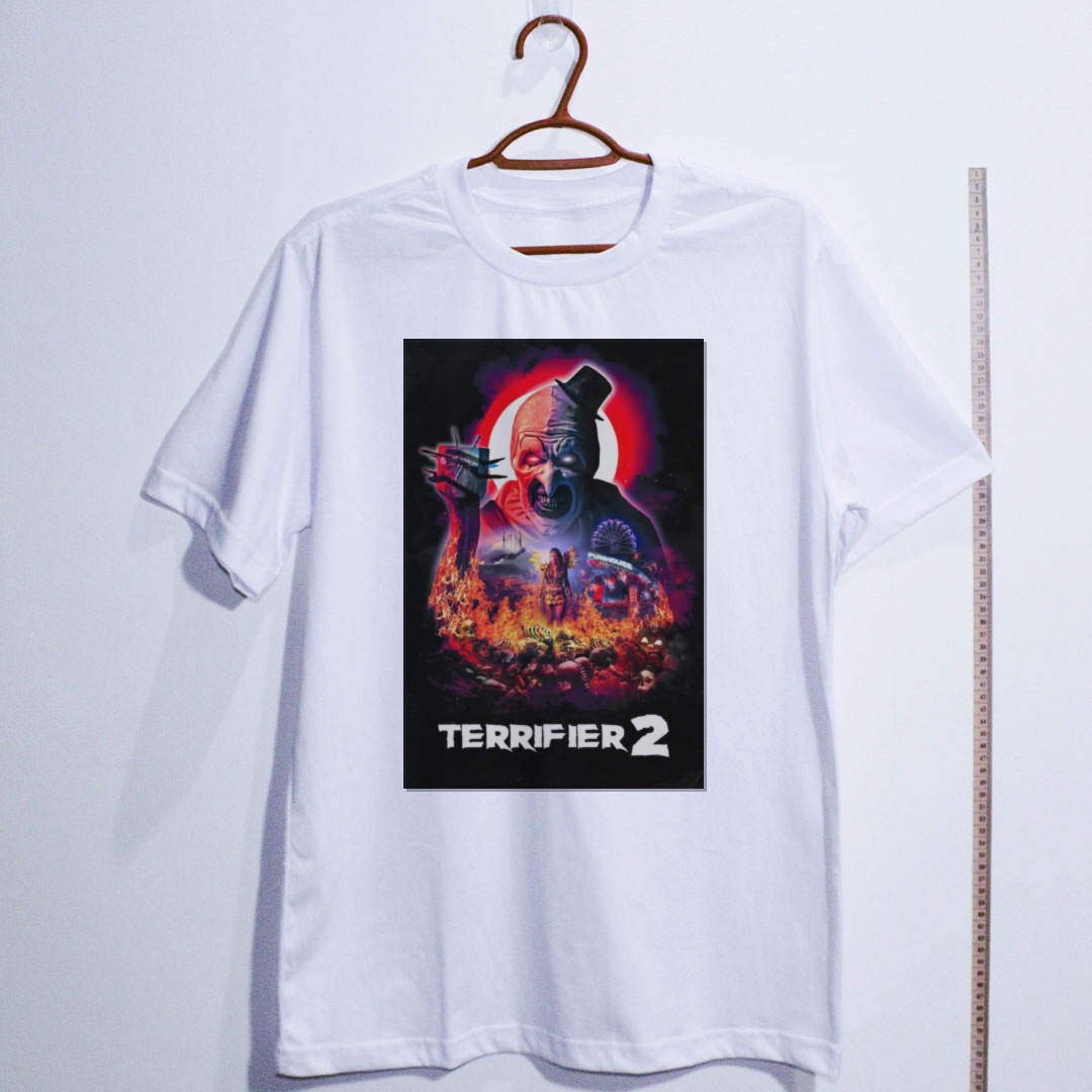 Camiseta_algodao_branco_camarada_do_alem_-_Terrifier_2 | Terrifier 2