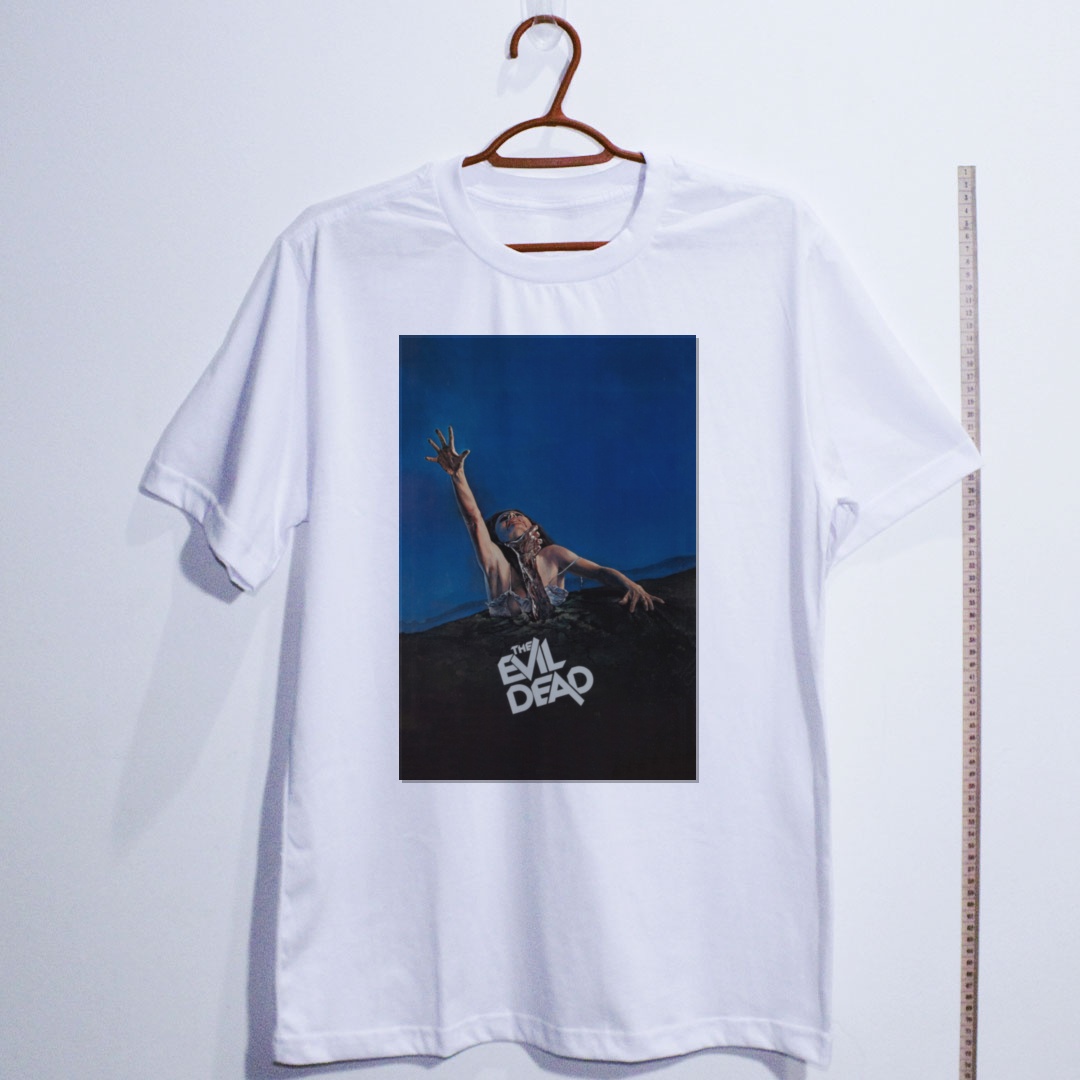 Camiseta_algodao_branco_camarada_do_alem_-_The_Evil_Dead_Uma_noite_alucinante_-_a_morte_do_demonio | The Evil Dead (Uma noite alucinante - a morte do demônio)