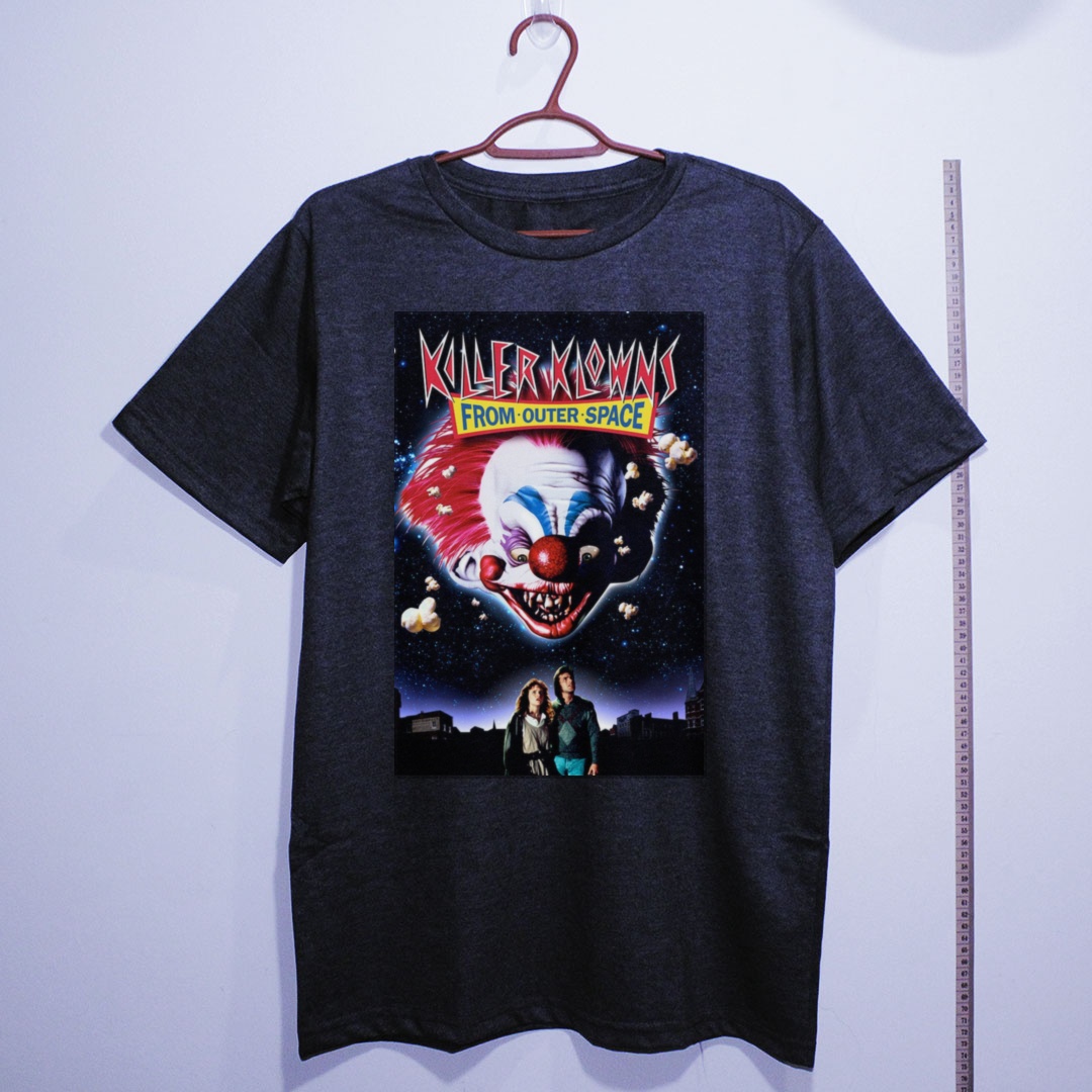 Camiseta_algodao_chumbo_camarada_do_alem_-_Killer_Klowns_from_Outer_Space_Palhacos_assassinos_do_espaco_sideral | Killer Klowns from Outer Space (Palhaços assassinos do espaço sideral)