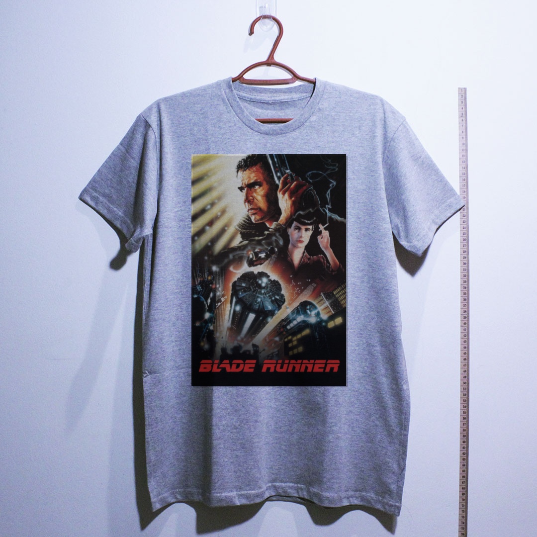 Camiseta_algodao_cinza_claro_camarada_do_alem_-_Blade_Runner_Blade_Runner_-_o_cacador_de_androides | Blade Runner (Blade Runner - o cacador de androides)