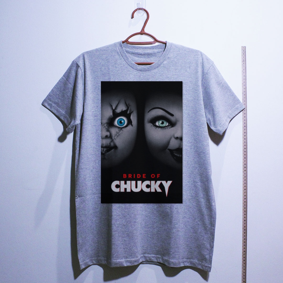 Camiseta_algodao_cinza_claro_camarada_do_alem_-_Bride_of_Chucky_A_noiva_de_Chucky | Bride of Chucky (A noiva de Chucky)