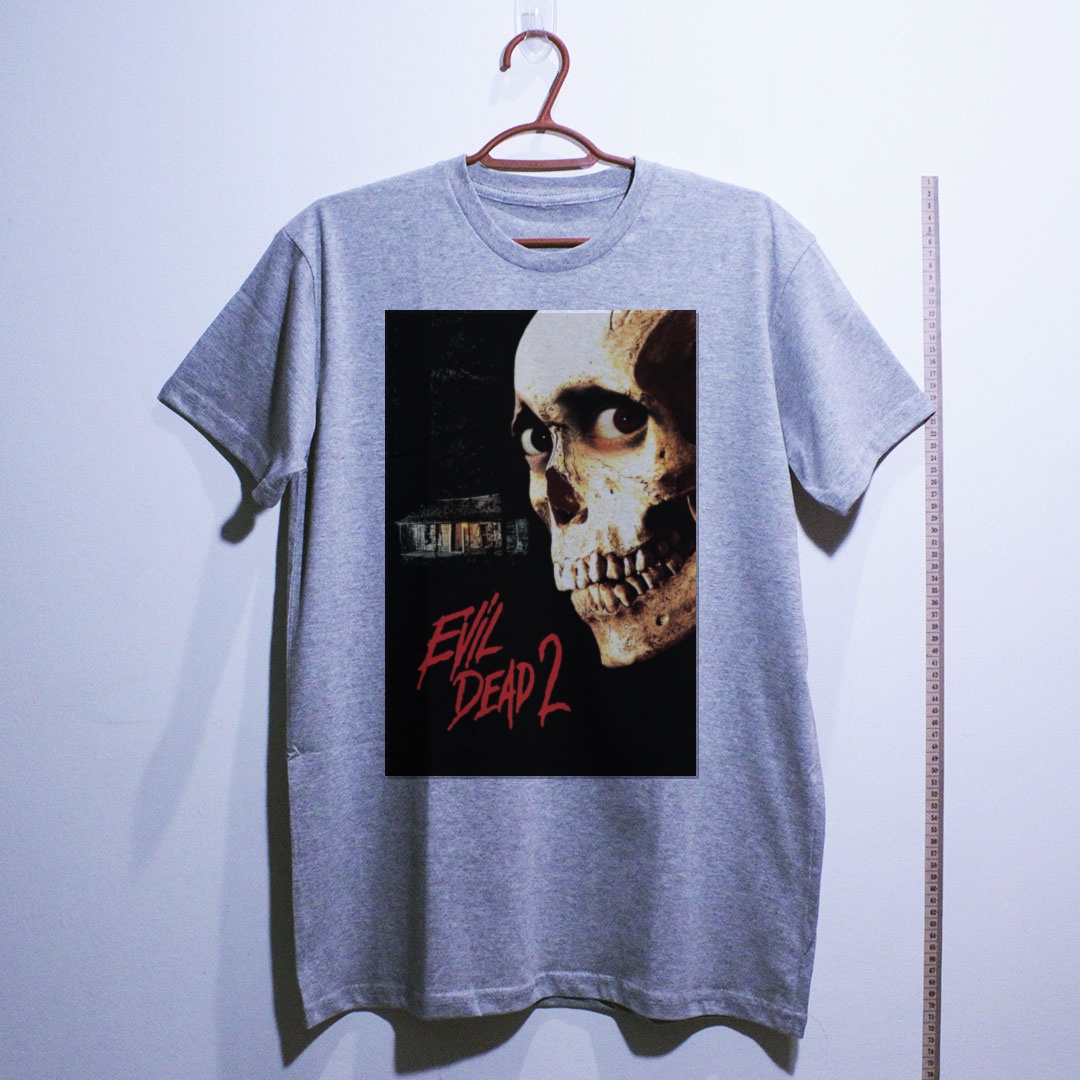 Camiseta_algodao_cinza_claro_camarada_do_alem_-_Evil_Dead_II_Uma_noite_alucinante_2 | Evil Dead II (Uma noite alucinante 2)