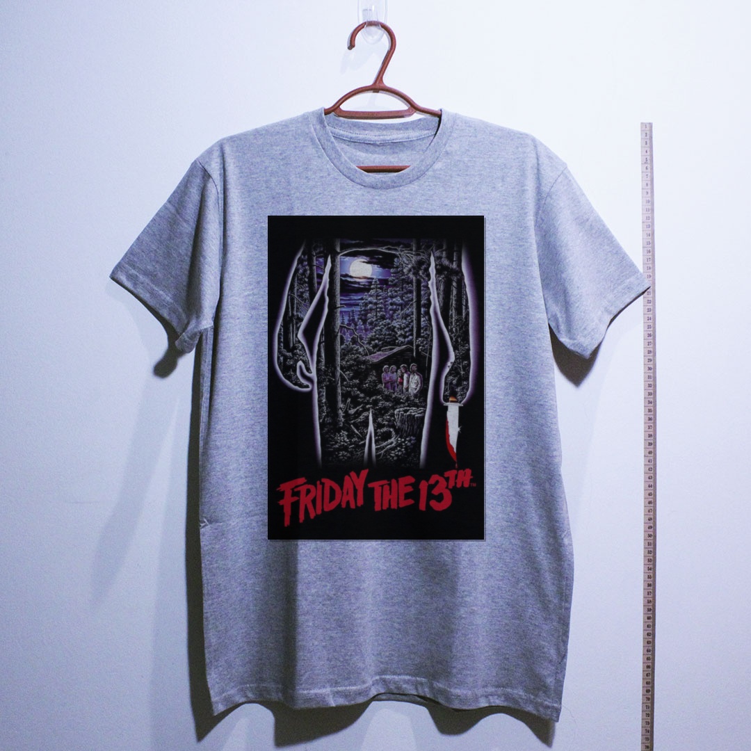Camiseta_algodao_cinza_claro_camarada_do_alem_-_Friday_the_13th_Sexta-feira_13 | Friday the 13th (Sexta-feira 13)