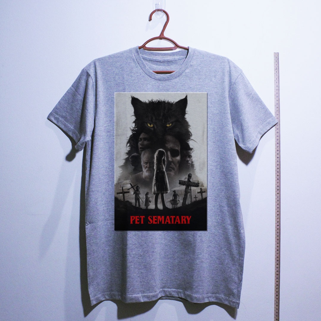 Camiseta_algodao_cinza_claro_camarada_do_alem_-_Pet_Sematary_Cemiterio_maldito | Pet Sematary (Cemitério maldito)