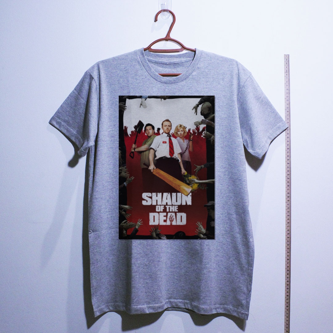 Camiseta_algodao_cinza_claro_camarada_do_alem_-_Shaun_of_the_Dead_Todo_mundo_quase_morto | Shaun of the Dead (Todo mundo quase morto)