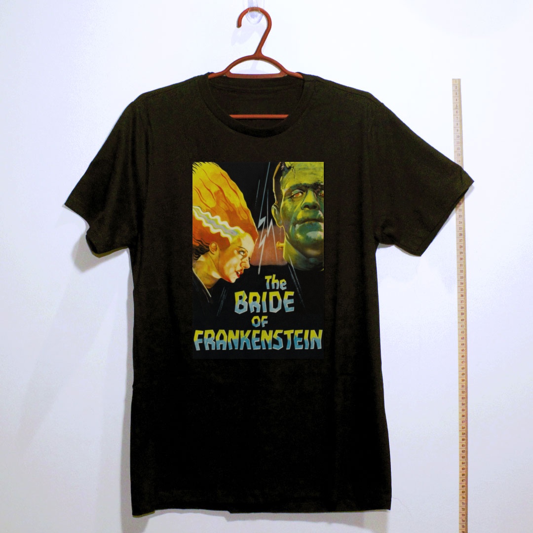 Camiseta_algodao_preto_camarada_do_alem_-_Bride_of_Frankenstein_A_noiva_de_Frankenstein | Bride of Frankenstein (A noiva de Frankenstein)