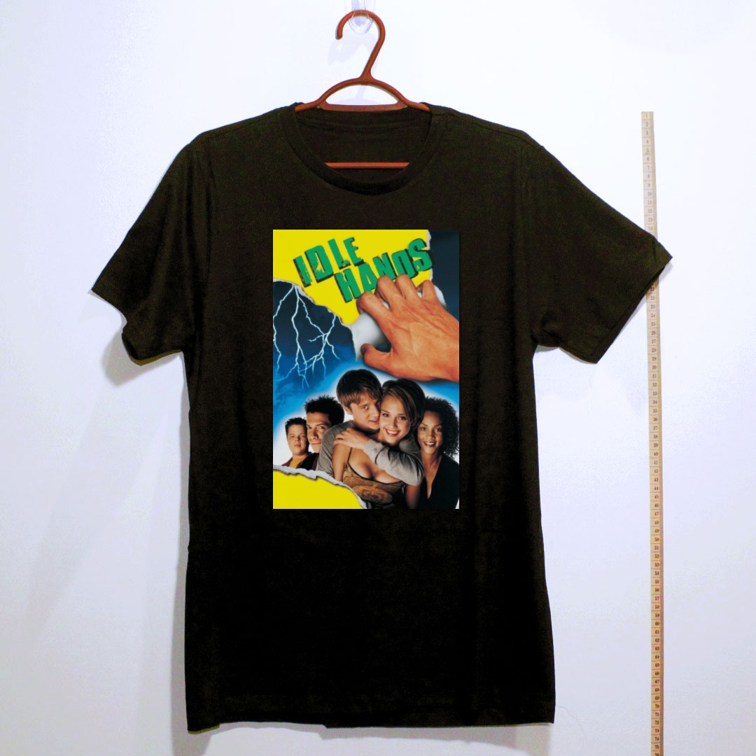 Camiseta_algodao_preto_camarada_do_alem_-_Idle_Hands_Maos_diabolicas | Idle Hands (Mãos diabólicas)
