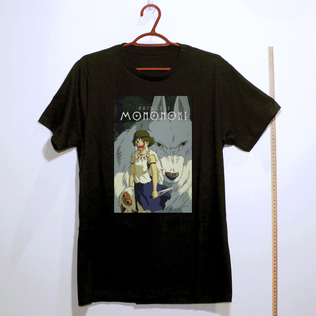 Camiseta_algodao_preto_camarada_do_alem_-_Princess_Mononoke_Princesa_Mononoke | Princess Mononoke (Princesa Mononoke)