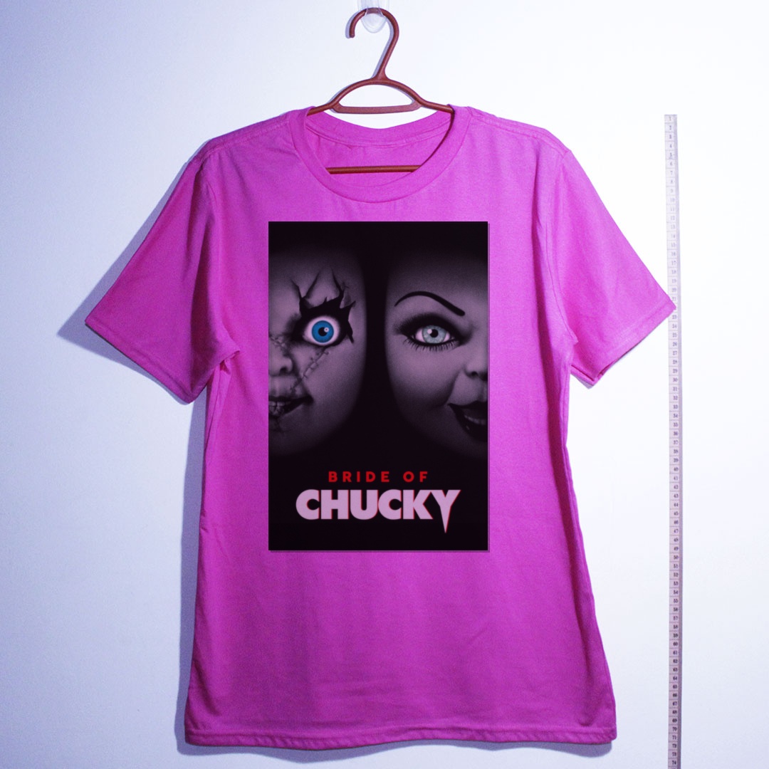 Camiseta_algodao_rosa_camarada_do_alem_-_Bride_of_Chucky_A_noiva_de_Chucky | Bride of Chucky (A noiva de Chucky)