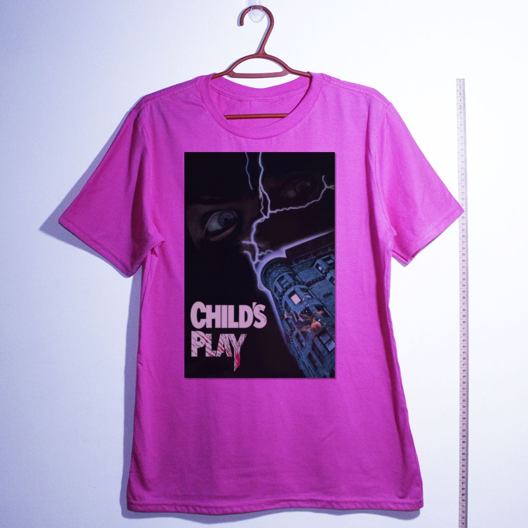 Camiseta_algodao_rosa_camarada_do_alem_-_Childs_Play_Brinquedo_assassino | Childs Play (Brinquedo assassino)