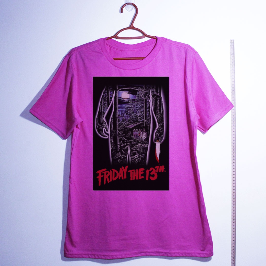Camiseta_algodao_rosa_camarada_do_alem_-_Friday_the_13th_Sexta-feira_13 | Friday the 13th (Sexta-feira 13)