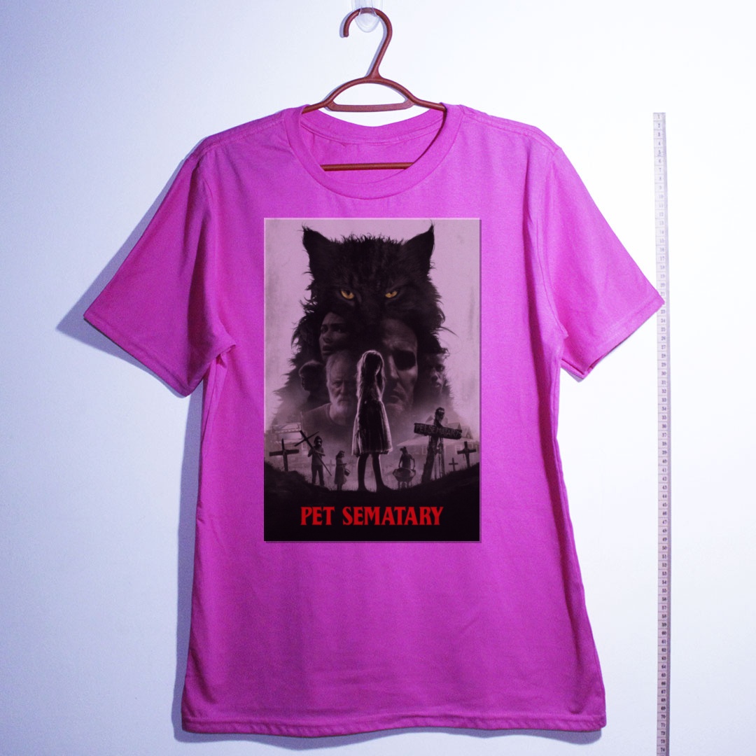 Camiseta_algodao_rosa_camarada_do_alem_-_Pet_Sematary_Cemiterio_maldito | Pet Sematary (Cemitério maldito)