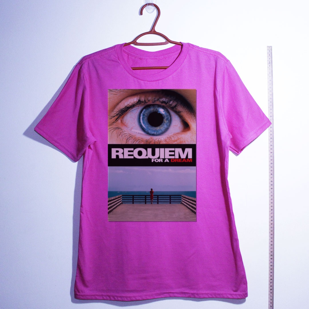 Camiseta_algodao_rosa_camarada_do_alem_-_Requiem_for_a_Dream_Requiem_para_um_sonho | Requiem for a Dream (Réquiem para um sonho)
