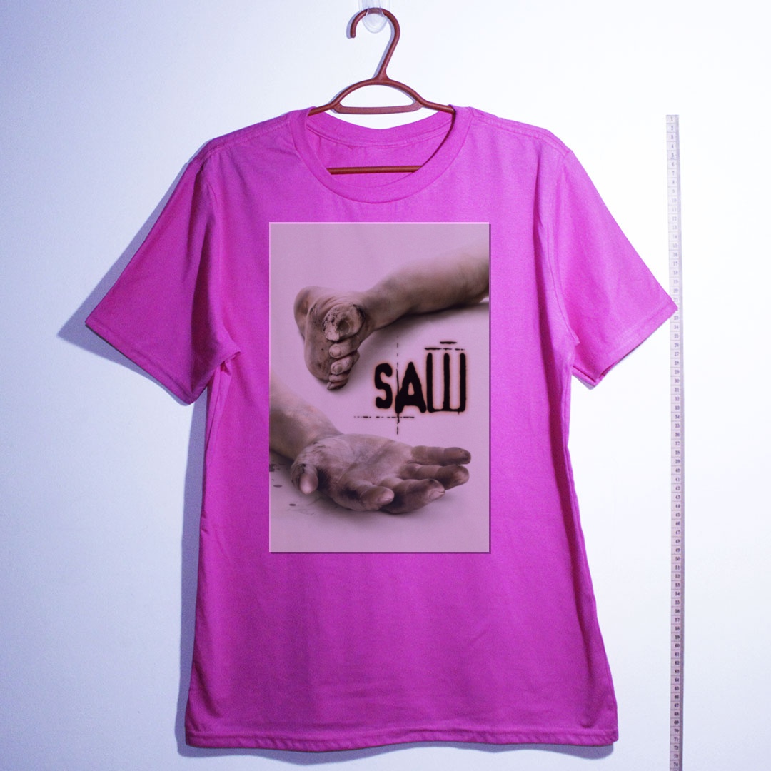 Camiseta_algodao_rosa_camarada_do_alem_-_Saw_Jogos_mortais | Saw (Jogos mortais)