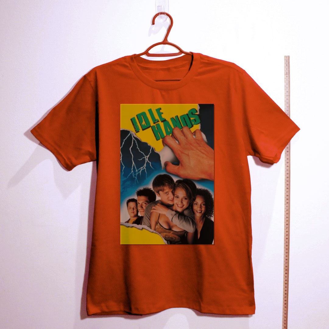 Camiseta_algodao_vermelho_camarada_do_alem_-_Idle_Hands_Maos_diabolicas | Idle Hands (Mãos diabólicas)