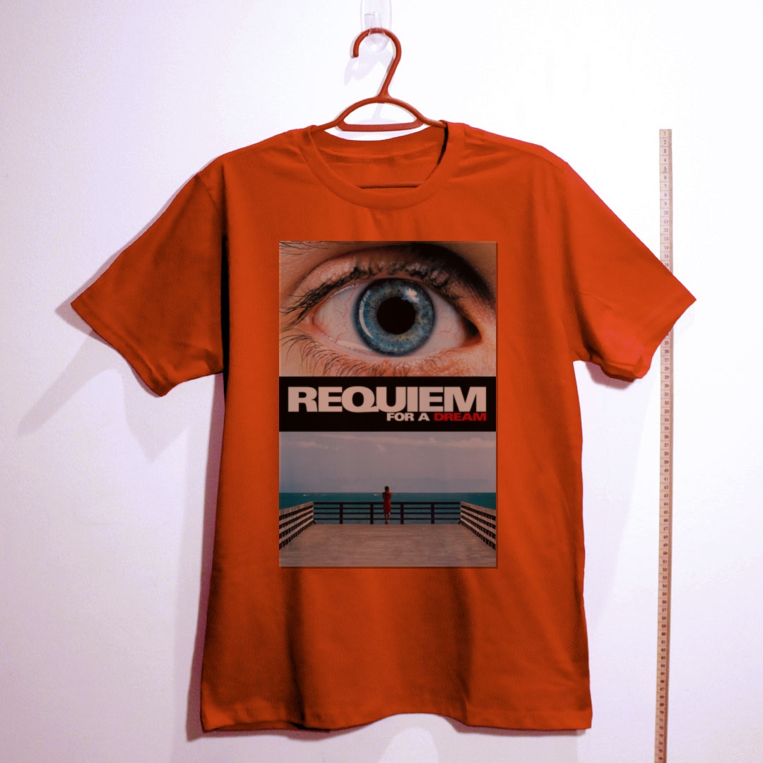 Camiseta_algodao_vermelho_camarada_do_alem_-_Requiem_for_a_Dream_Requiem_para_um_sonho | Requiem for a Dream (Réquiem para um sonho)