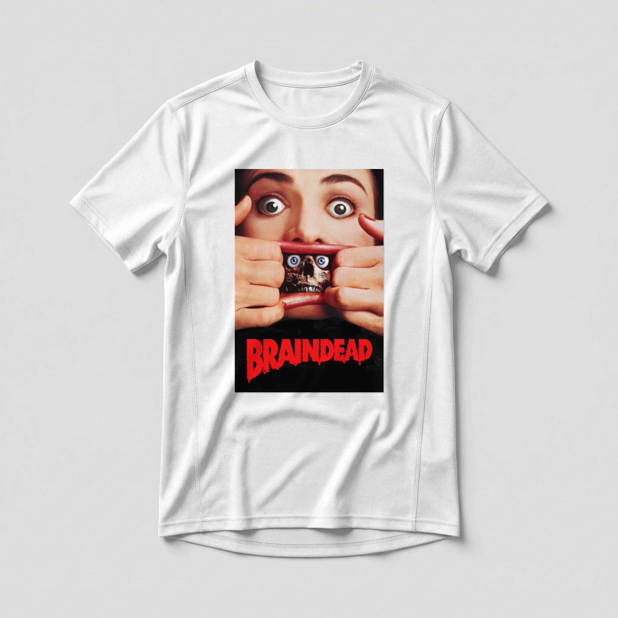 Camiseta_dry_fit_branco_camarada_do_alem_-_Braindead_Fome_animal | Braindead (Fome animal)