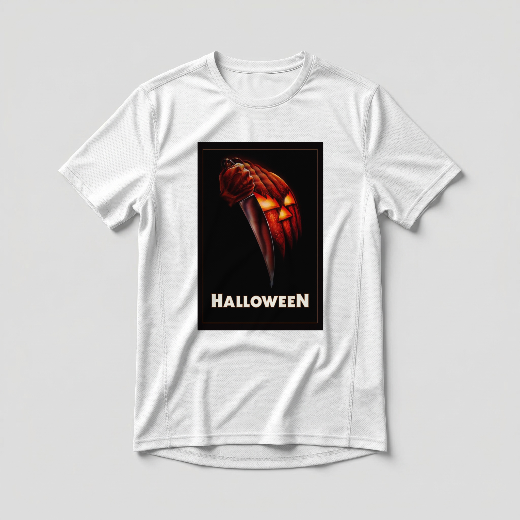 Camiseta_dry_fit_branco_camarada_do_alem_-_Halloween_Halloween_-_a_noite_do_terror | Halloween (Halloween - a noite do terror)