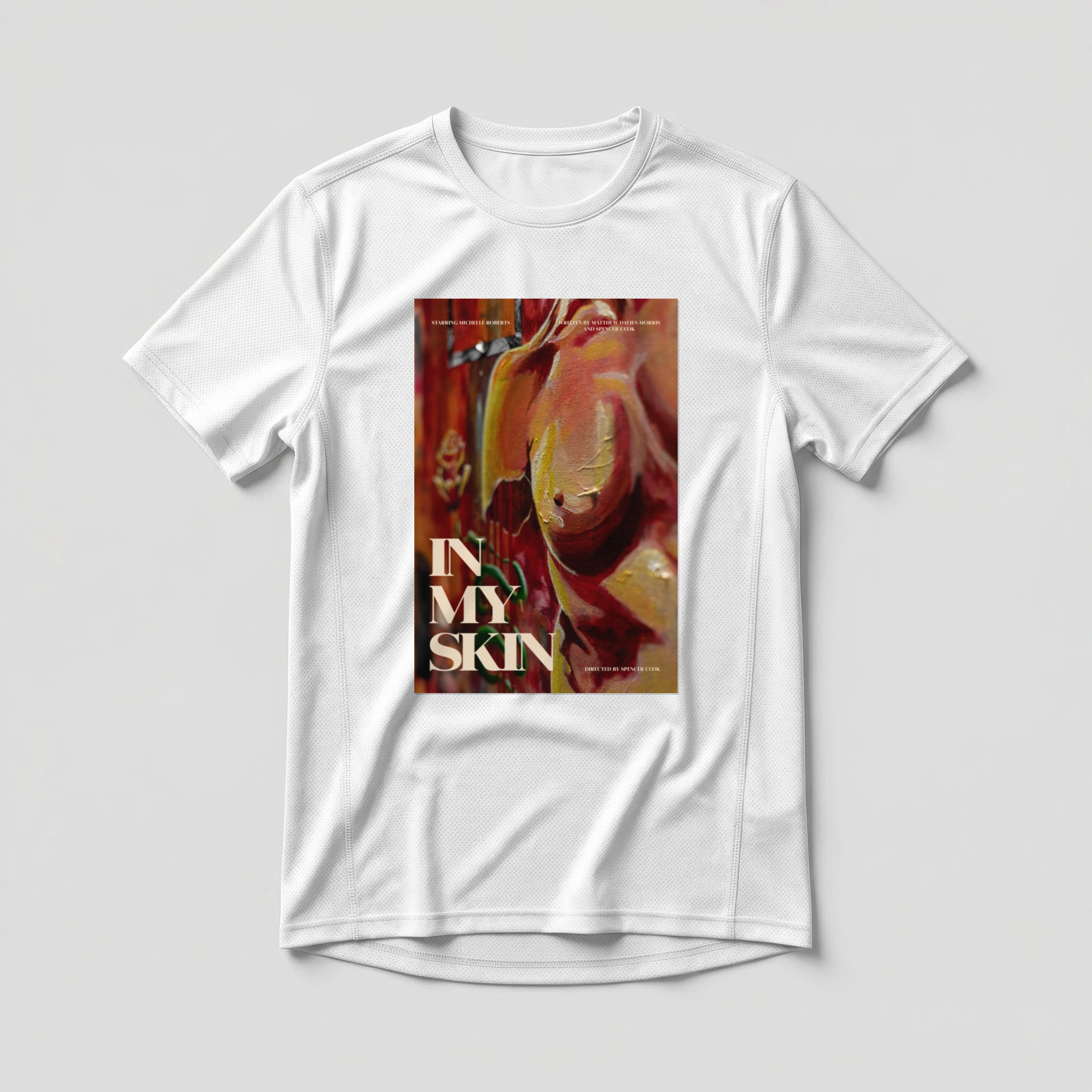 Camiseta_dry_fit_branco_camarada_do_alem_-_In_My_Skin_Na_minha_pele | In My Skin (Na minha pele)