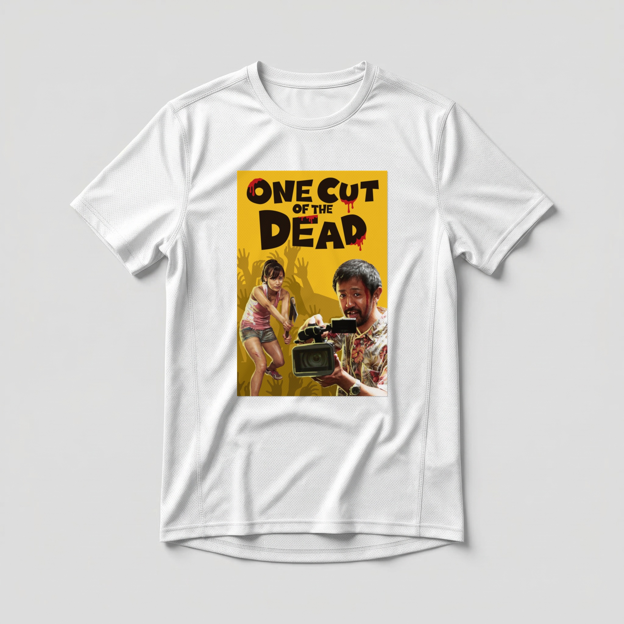 Camiseta_dry_fit_branco_camarada_do_alem_-_One_Cut_of_the_Dead | One Cut of the Dead