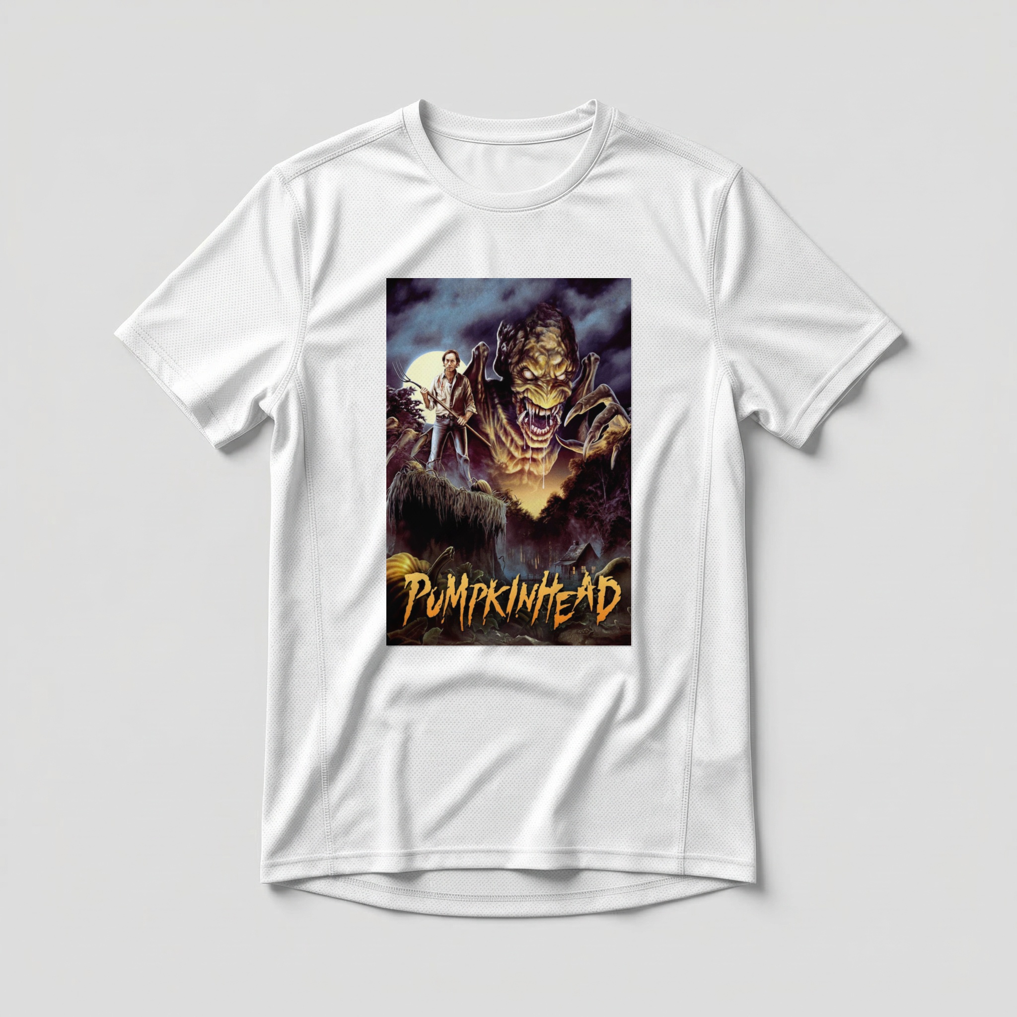 Camiseta_dry_fit_branco_camarada_do_alem_-_Pumpkinhead_A_vinganca_do_demonio | Pumpkinhead (A vingança do demônio)