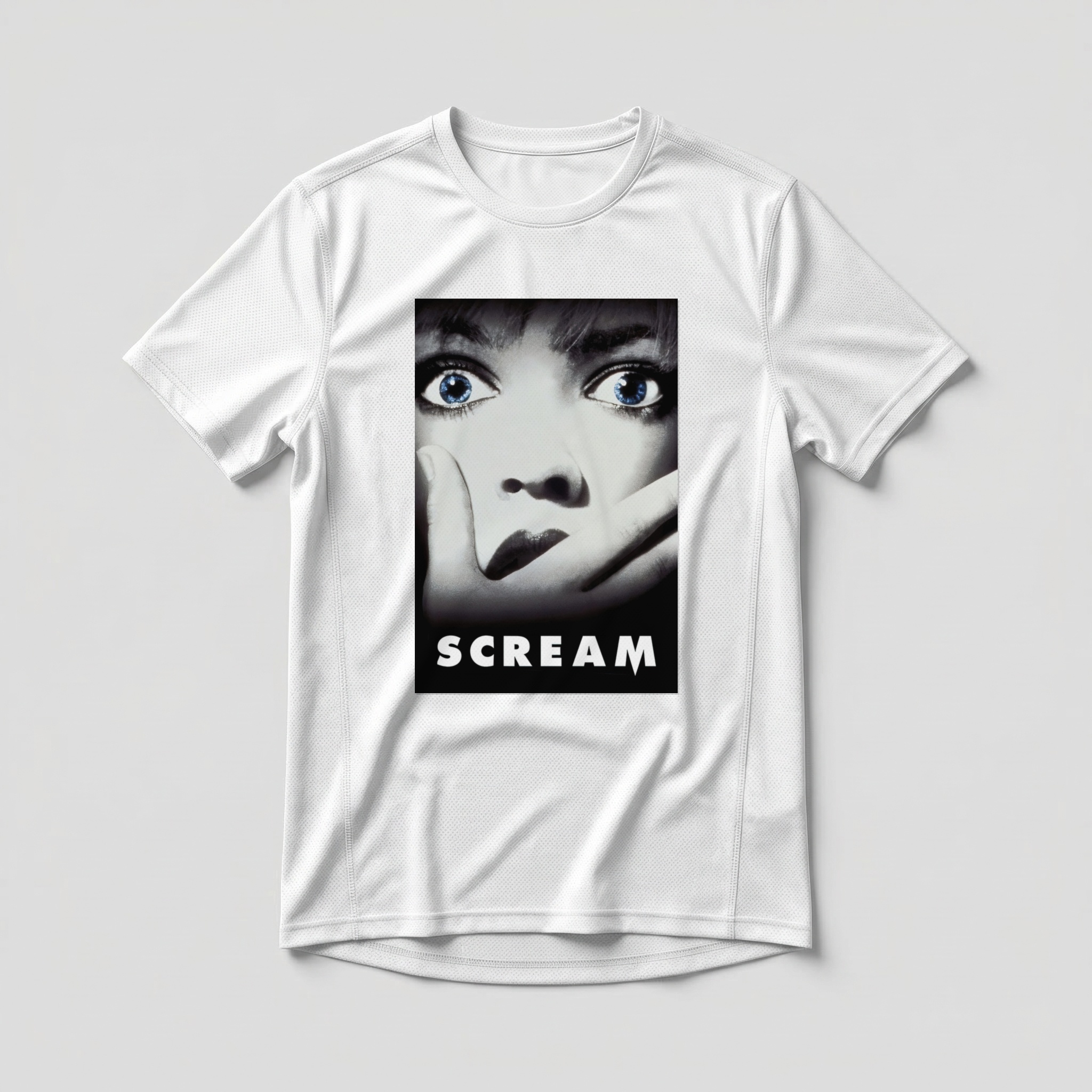 Camiseta_dry_fit_branco_camarada_do_alem_-_Scream_Panico | Scream (Pânico)