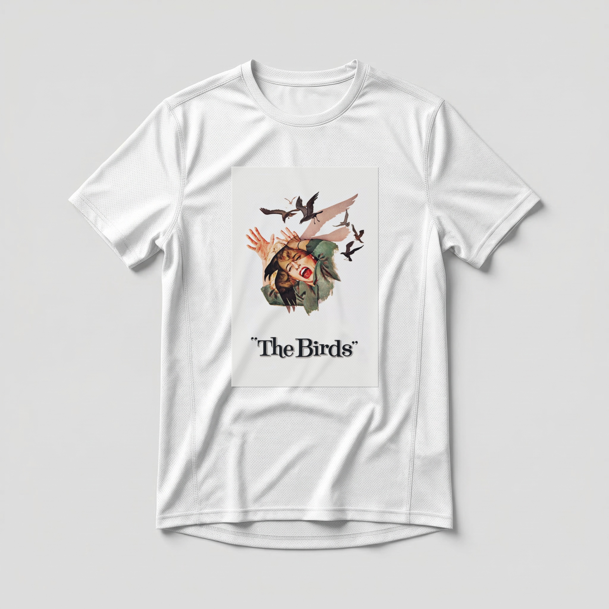 Camiseta_dry_fit_branco_camarada_do_alem_-_The_Birds_Os_passaros | The Birds (Os pássaros)