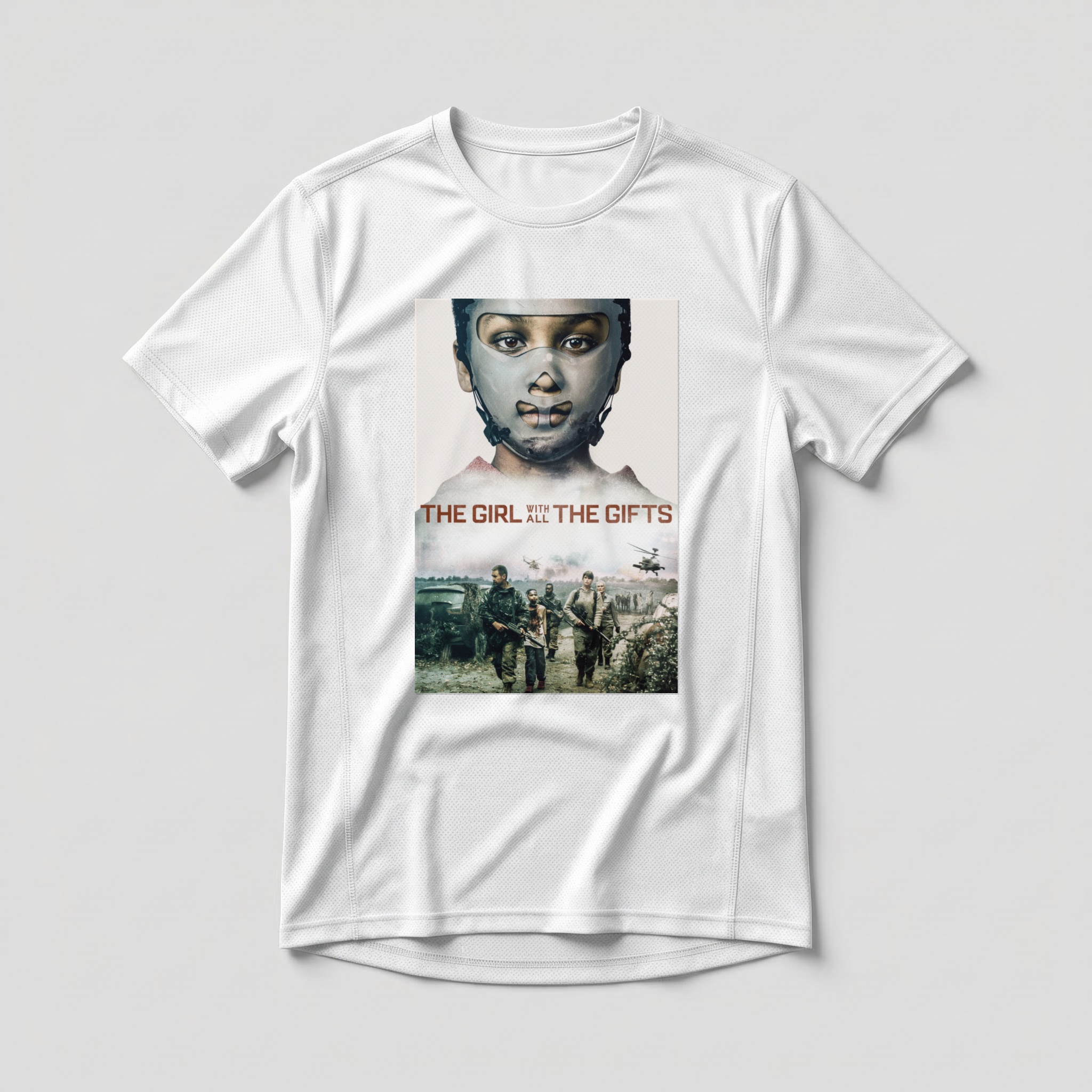 Camiseta_dry_fit_branco_camarada_do_alem_-_The_Girl_with_All_the_Gifts_A_garota_que_tinha_dons | The Girl with All the Gifts (A garota que tinha dons)