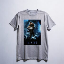 Camiseta_dry_fit_cinza_claro_camarada_do_alem_-_Aliens_Aliens_-_o_resgate | Aliens (Aliens - o resgate)