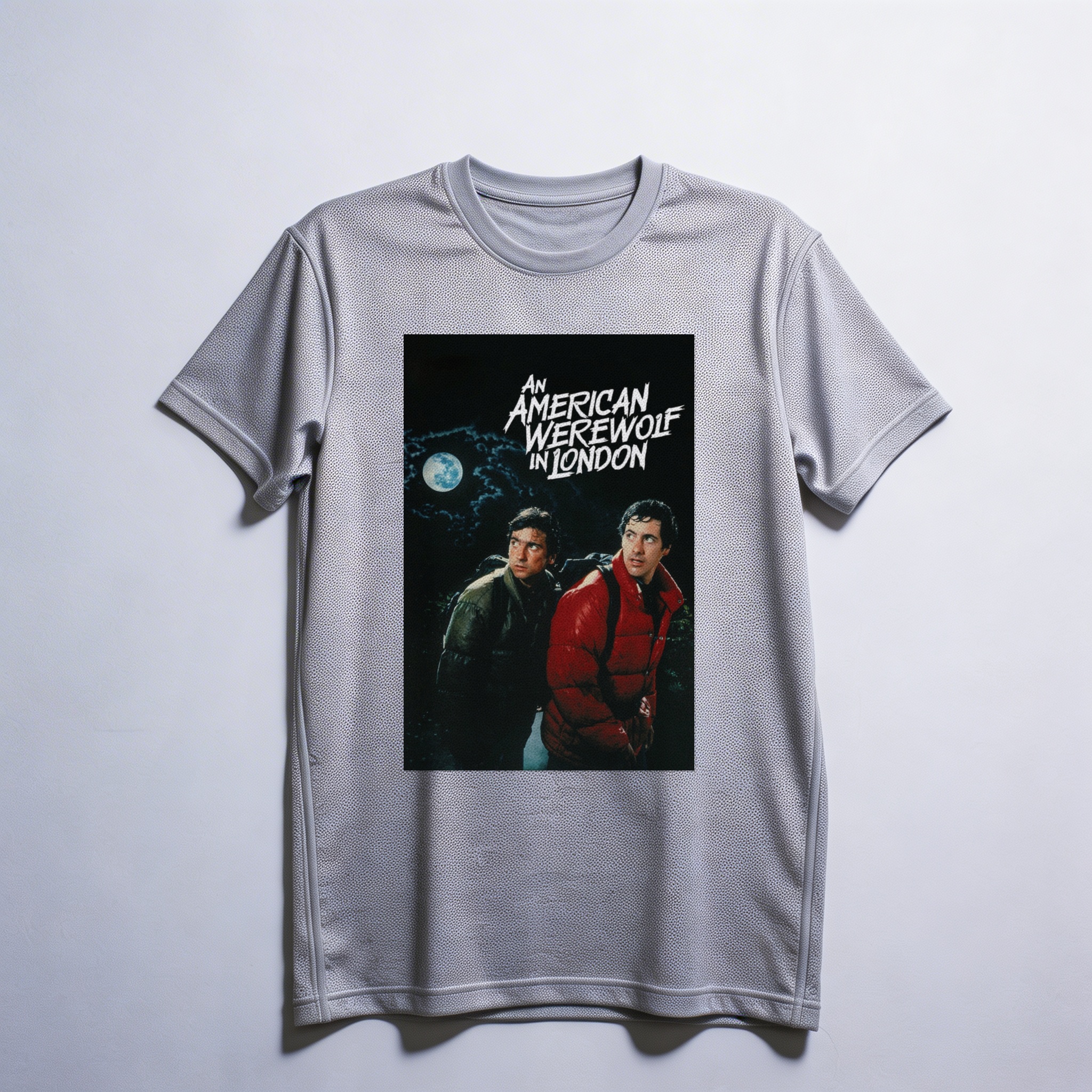 Camiseta_dry_fit_cinza_claro_camarada_do_alem_-_An_American_Werewolf_in_London_Um_lobisomem_americano_em_Londres | An American Werewolf in London (Um lobisomem americano em Londres)