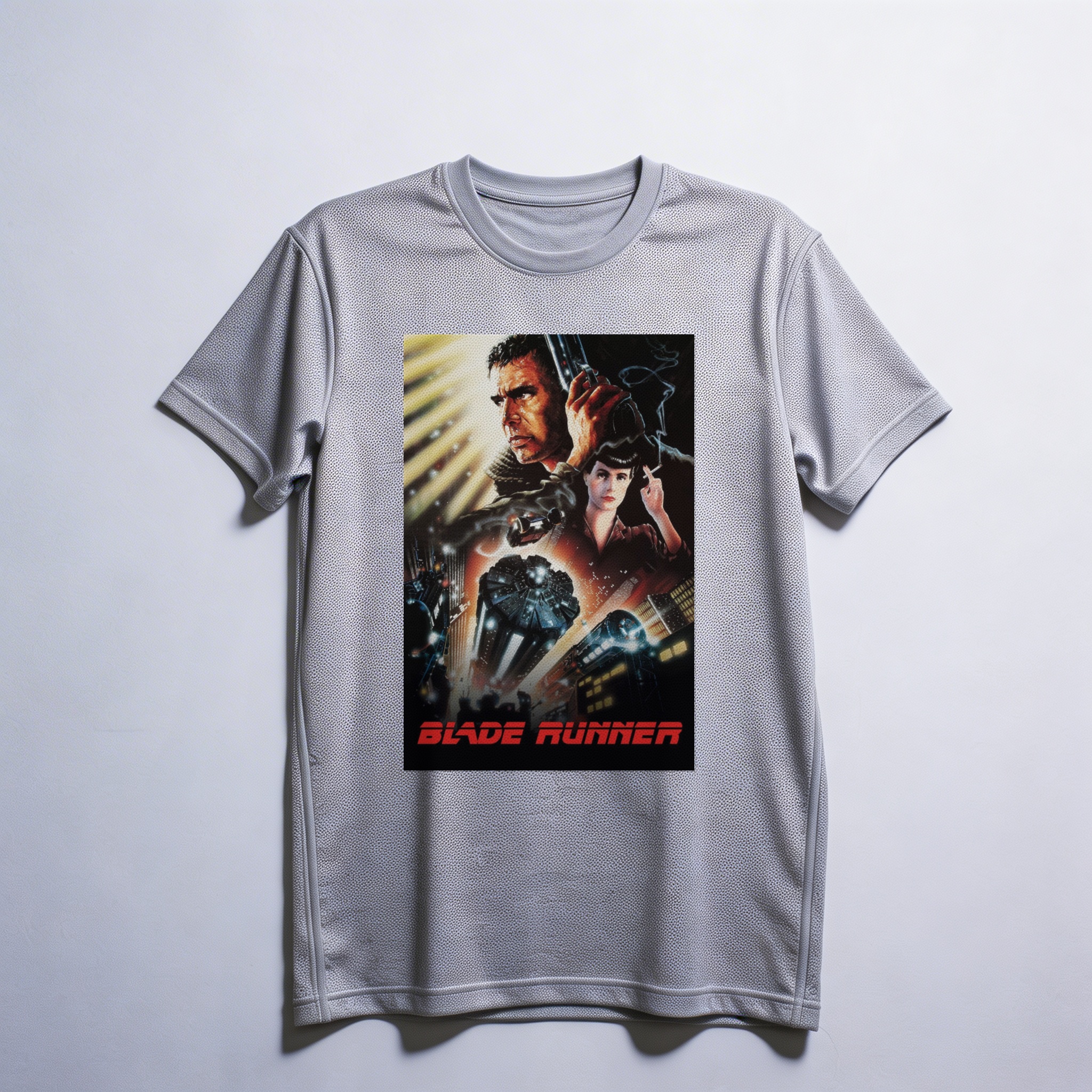 Camiseta_dry_fit_cinza_claro_camarada_do_alem_-_Blade_Runner_Blade_Runner_-_o_cacador_de_androides | Blade Runner (Blade Runner - o cacador de androides)