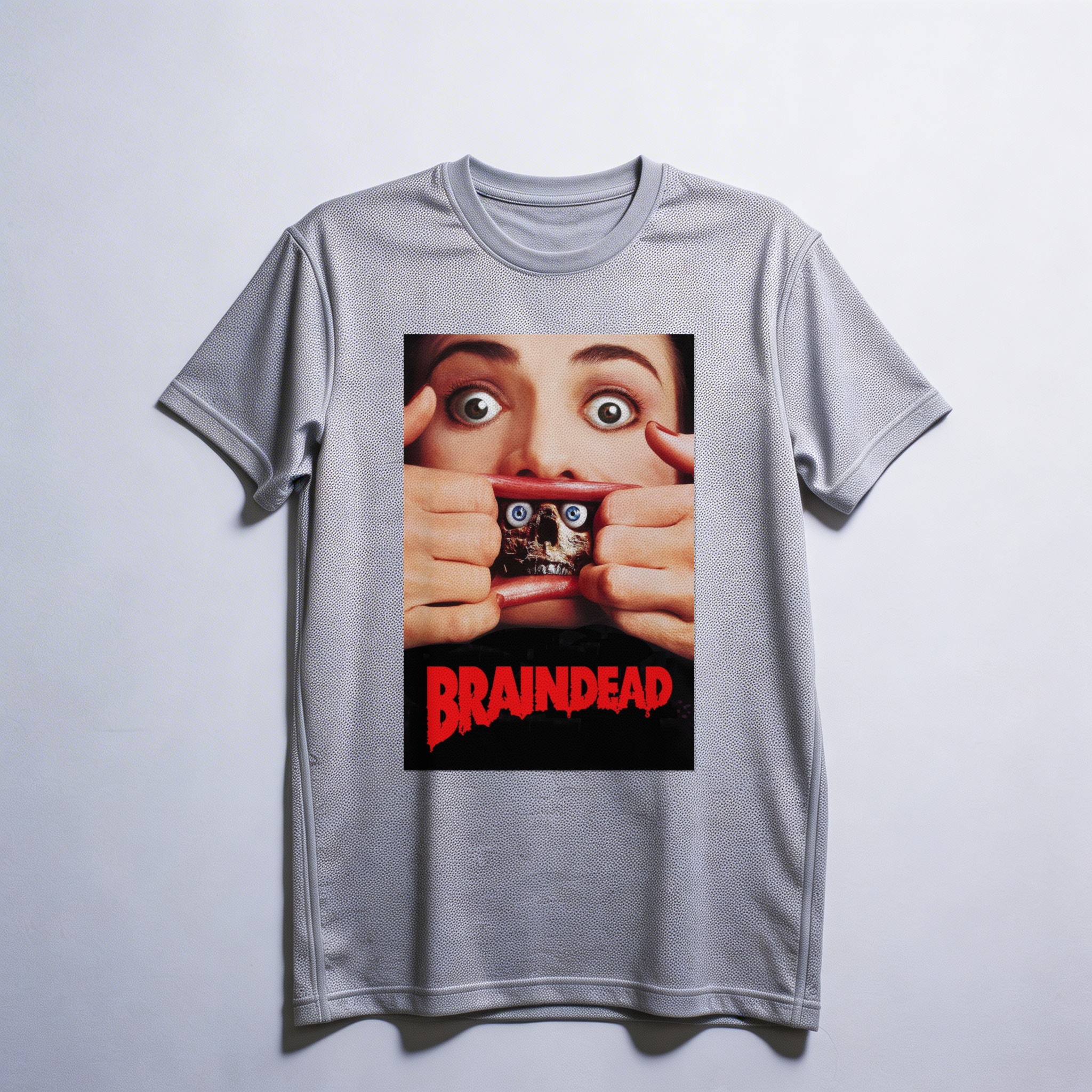 Camiseta_dry_fit_cinza_claro_camarada_do_alem_-_Braindead_Fome_animal | Braindead (Fome animal)